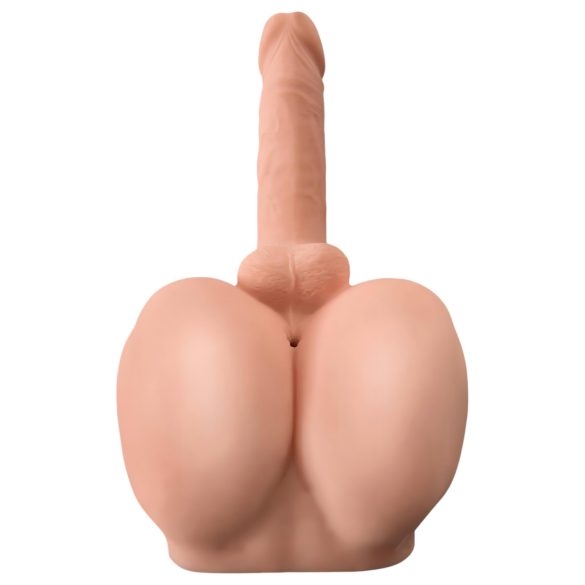 PDX Dirty Talk - naturtro rumpe-torso med dildo