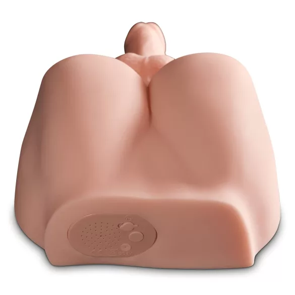 PDX Dirty Talk - naturtro rumpe-torso med dildo