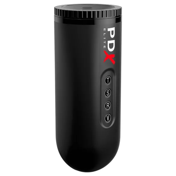 PDX Moto Blower - sugende, vibrerende masturbator (svart)