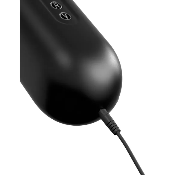 PDX Moto Blower - sugende, vibrerende masturbator (svart)