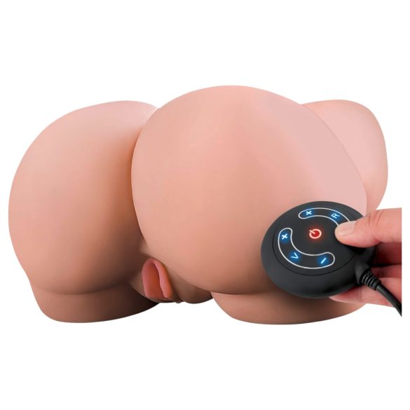 PDX Elite Milk Me Silly - vibrerende masturbatortorso (naturlig)