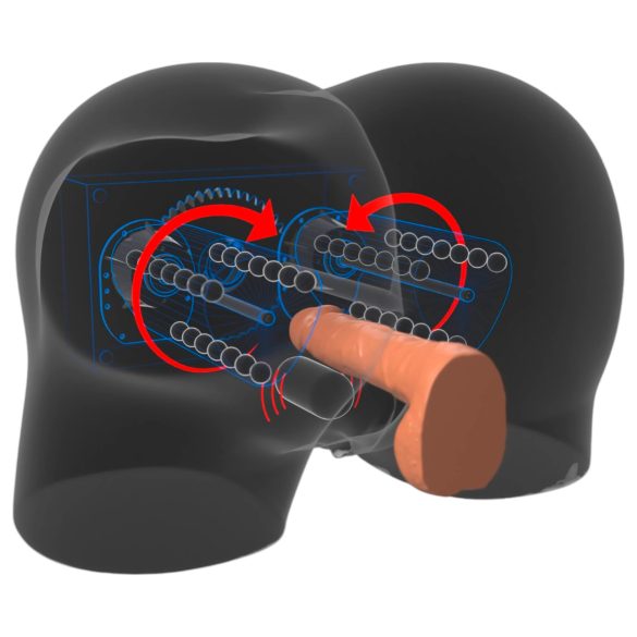 PDX Elite Milk Me Silly - vibrerende masturbatortorso (naturlig)