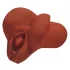 PDX Pick Your Pleasure - 2-i-1 realistisk masturbator (brun)