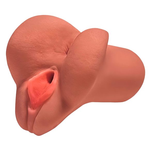 PDX Velg Din Nytelse - 2-i-1 vagina og anus masturbator (naturlig)