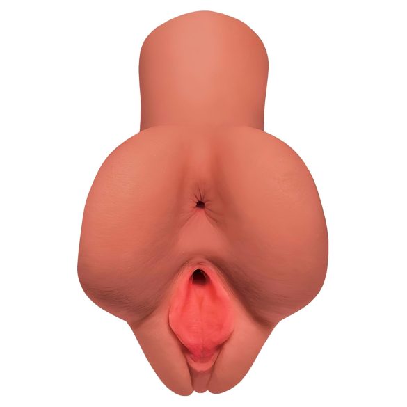 PDX Velg Din Nytelse - 2-i-1 vagina og anus masturbator (naturlig)
