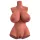 PDX Plus Perfect 10 - torso masturbator (mørk naturlig)