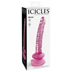 Icicles No. 86 - rosa penisformet glassdildo