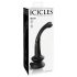 Icicles No. 87 - Black Glass G&P-Spot Dildo