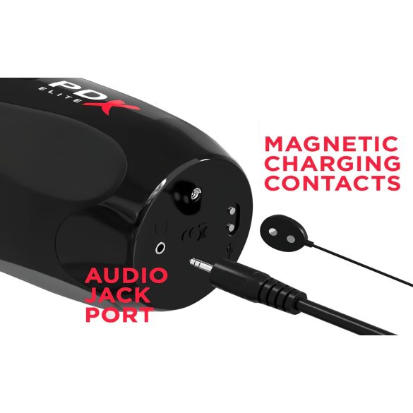 PDX Ultimate Milker 2 - oppladbar roterende-vibrerende masturbator (svart)