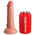 King Cock Elite 6 - sugekopp, naturtro dildo (15cm) - naturlig