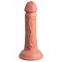 King Cock Elite 6 - sugekopp, naturtro dildo (15cm) - naturlig
