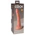 King Cock Elite 7- naturtro sugekoppdildo (18 cm) - natur