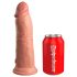 King Cock Elite 8 - sugekopp, naturtro dildo (20cm) - hudfarget