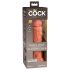 King Cock Elite 8 - sugekoppdildo (20cm) - mørk natur