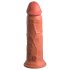 King Cock Elite 8 - sugekoppdildo (20cm) - mørk natur