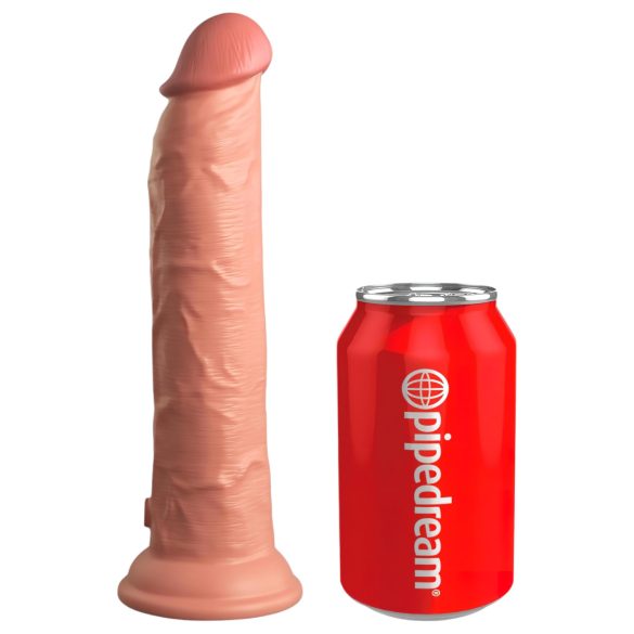 King Cock Elite 9 - Sugekopp, naturtro dildo (23cm) - natufarge