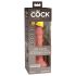 King Cock Elite 6 - sugekoppvibrator (15cm) - naturlig
