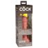 King Cock Elite 6 - realistisk vibrator 15cm (mørk natur)