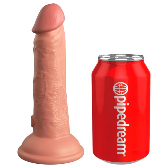 King Cock Elite 6 - realistisk vibrator 15cm (mørk natur)