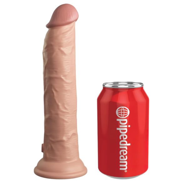 King Cock Elite 9 - sugekoppvibrator 23cm - naturlig