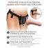King Cock Elite Beginner's - justerbar strap-on (svart)