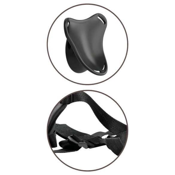 King Cock Elite Beginner - naturskinn strap-on dildo