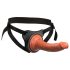 King Cock Elite Comfy - påspennbar dildo med sele (mørk hudtone)