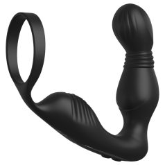 Anal Fantasy Elite - prostata vibrator med penisring (svart)