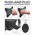 Body Dock G-punkt Pro - trådløs strap-on (svart)