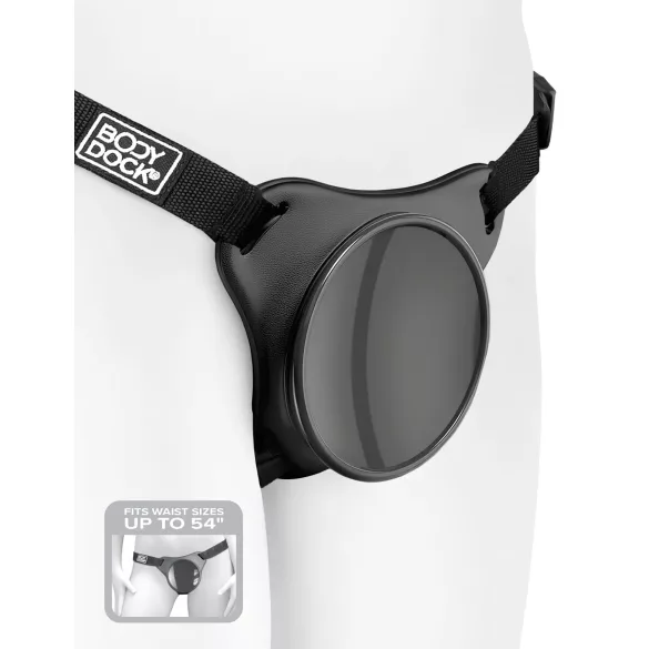 Body Dock OG - festes underdel for sugekopp (svart)