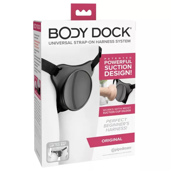 Body Dock OG - festes underdel for sugekopp (svart)
