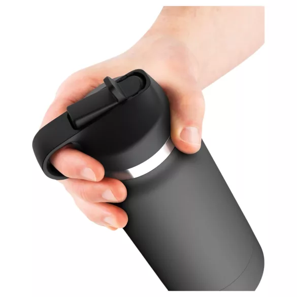 PDX - Fuck Flask Secret Delight - kunstig vagina i drikkeflaske (svart-natur)