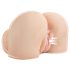 PDX Elite - sugende og vibrerende 2-i-1 masturbator (natur)