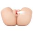 PDX Elite - sugende og vibrerende 2-i-1 masturbator (natur)