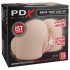 PDX Elite - sugende og vibrerende 2-i-1 masturbator (natur)