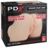 PDX Elite - vibrerende 2-i-1 masturbator (natur)