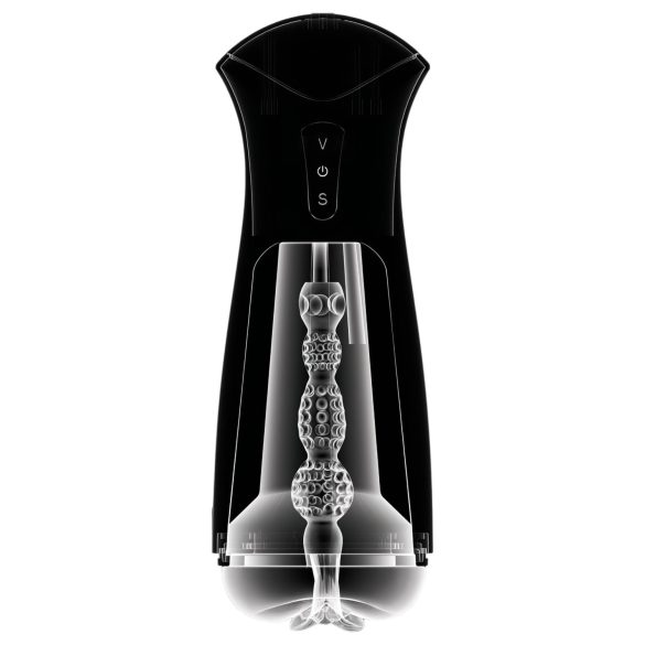 PDX Elite - sugende, vibrerende masturbator (svart)