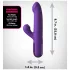 Fantasy For Her - 2-i-1 støtende vibrator og klitorisstimulator (lilla)