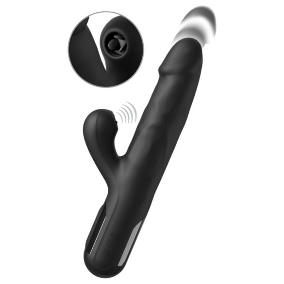 Fetish - 3-motors støtvibrator (svart)