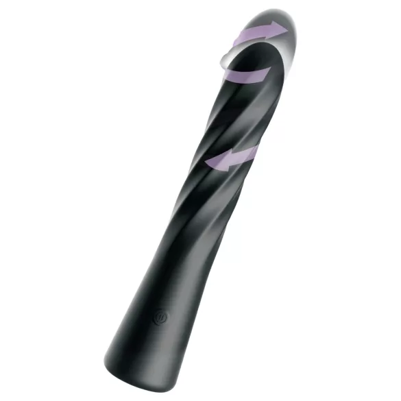 Anal Fantasy Twist Ecstasy - roterende og støtende analvibrator (svart)