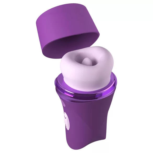 Fantasy For Her Lush Kiss Plush - suge- og tungeklitorisvibrator (lilla)