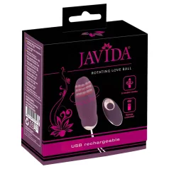   Javida - bærbart, radiostyrt vibratoregg med roterende perler (lilla)