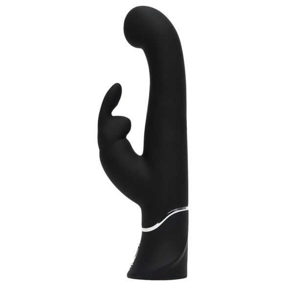 Happyrabbit G-punkt - oppladbar, klitorisstimulering vibrerende dildo (svart)