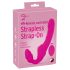 Strepless Strap-On - festbar dildo utan stropper (rosa)