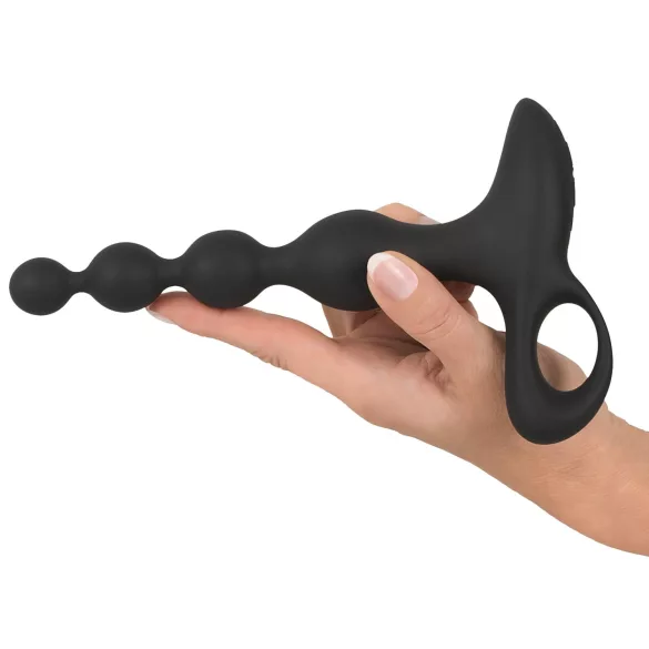 Black Velvet - perlebarer analvibrator (svart)