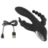 SMILE Triple - oppladbar, vanntett 3-grenet vibrator (svart)