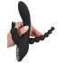 SMILE Triple - oppladbar, vanntett 3-grenet vibrator (svart)