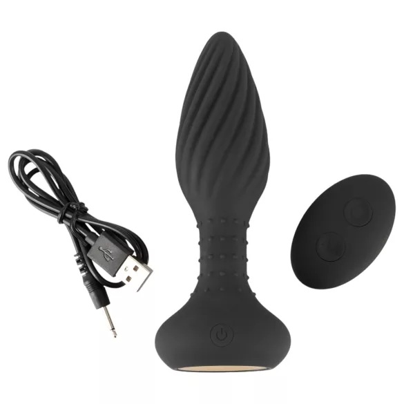 ANOS - svart analvibrator med roterende perler