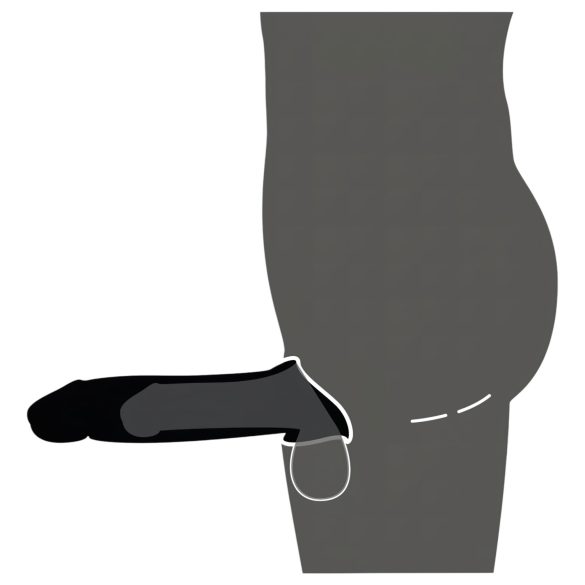 Rebel - oppladbar, trådløst vibrerende penismansjett (svart)