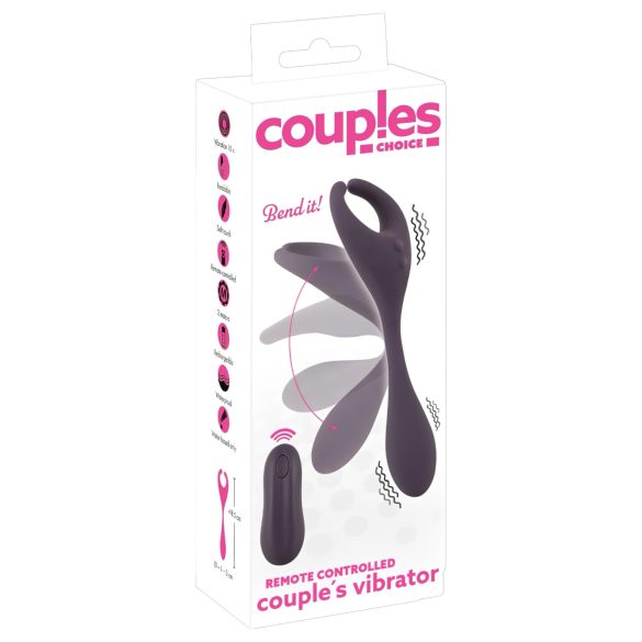 Couples Choice - trådløs vibrerende dobbel motor (lilla)